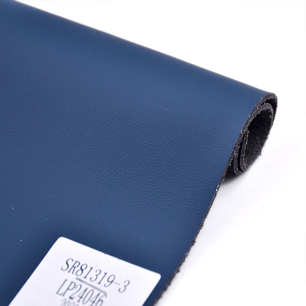 Eco friendly solvent-free pu leather fabric corn fiber backing for shoe