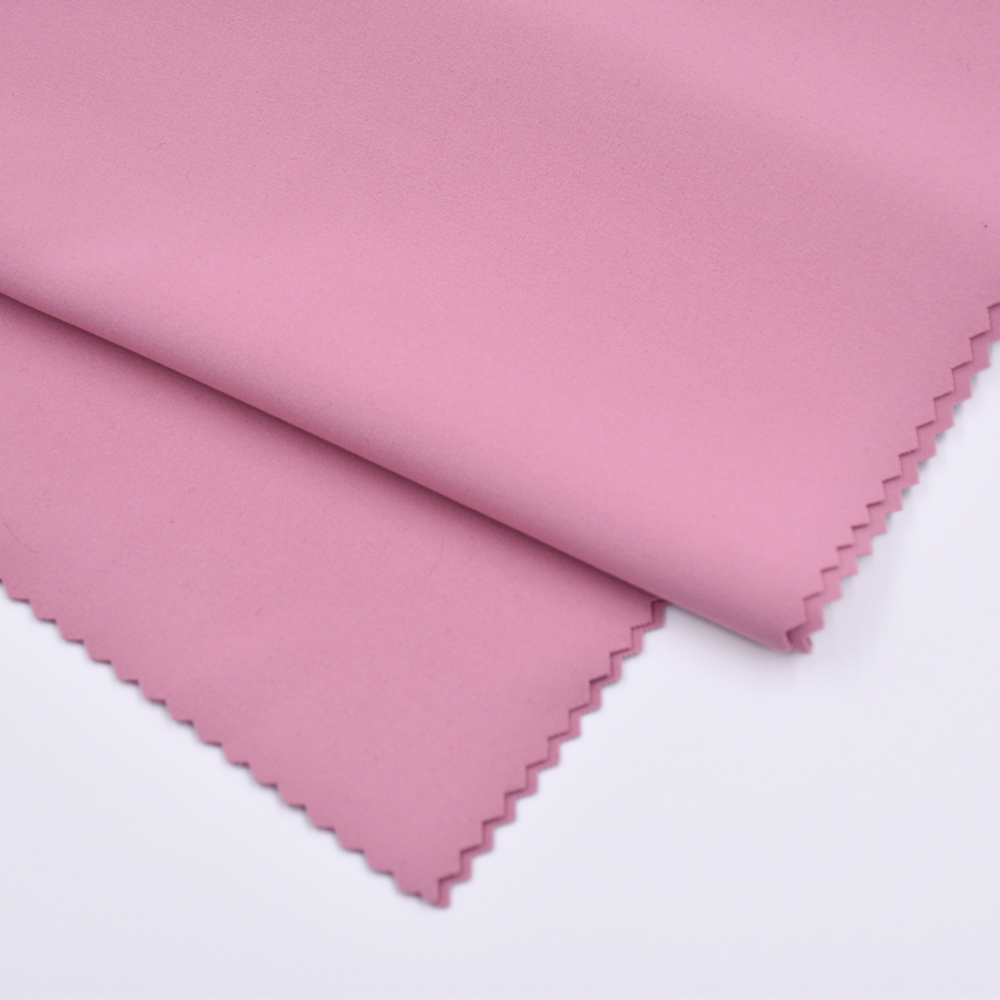 Eco Double-Sided Elastane Polyester Spandex fabric Breathable Elastic Recycled Sportswear Fabric Yoga Wear fabric