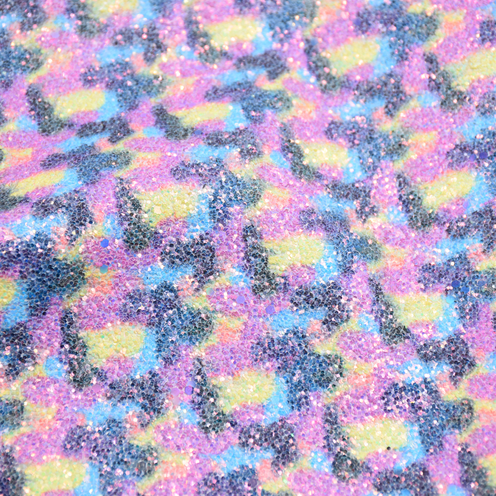 Printing glitter PU leather