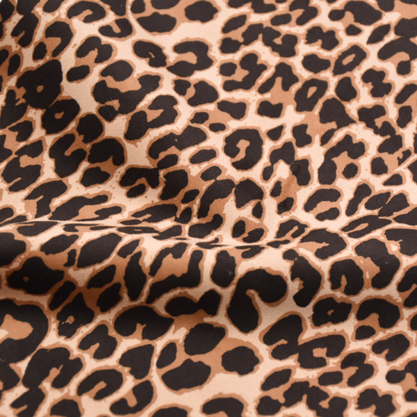 Suede fabric Leopard print textile fabric for shoe bag