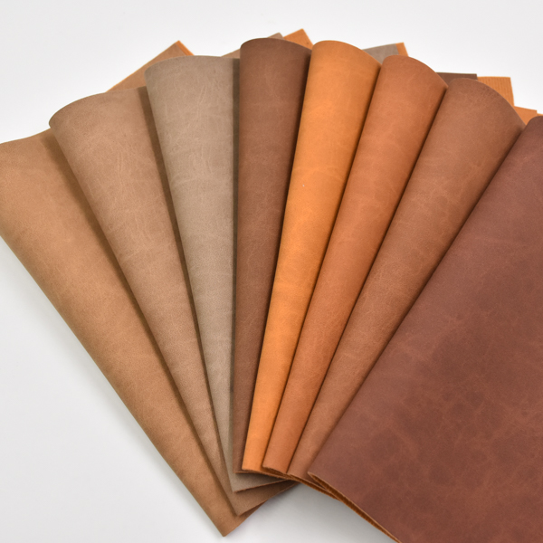 synthetic leather yanbuck printing pu leather for shoe bag