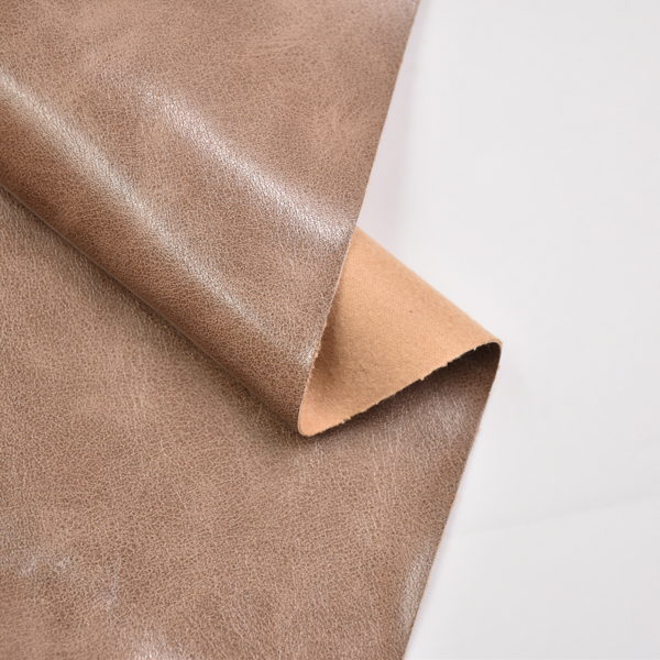 Artificial pu leather oil feeling PRINTING LEATHER fabric for shoe bag