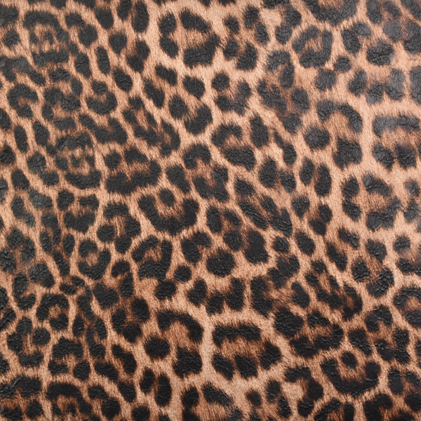 Aritificial pu leather Leopard print film fabric for shoe bag