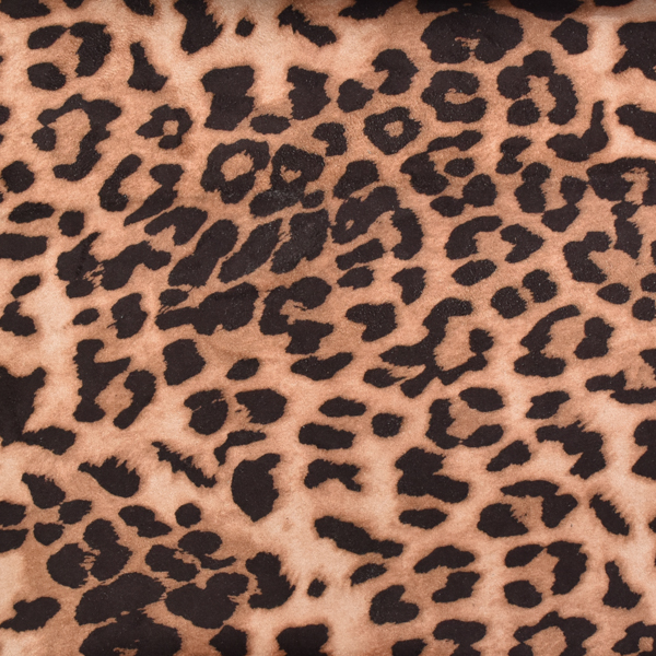 Suede fabric Leopard print fabric for Boots shoe and bag